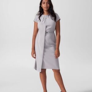 Universal Standard Women’s Vesper Workwear Dress in Ash Light Gray 3X